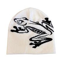 Gorro Unissex Com Estampa De Sapo, Chapéu De Inverno De Malha Elástica Para Esportes Ao Ar Livre,