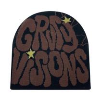 Gorro Unissex De Acrílico Com Letra GR Em Jacquard, Estilo Europeu-Americano, Moda Para Atividades