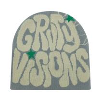 Gorro Unissex De Acrílico Com Letra GR Em Jacquard, Estilo Europeu-Americano, Moda Para Atividades