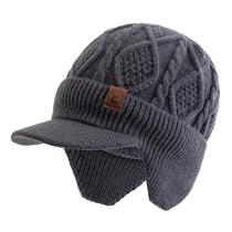 Gorro Unissex De Inverno Com Forro De Pelúcia, Quente, Com Protetor De Orelha, Grosso, Para Esqui E