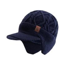 Gorro Unissex De Inverno Com Forro De Pelúcia, Quente, Com Protetor De Orelha, Macio E Grosso, Para