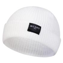 Gorro Unissex De Inverno Quente Estilo Hip Hop Com Etiqueta MILANO Para Mulheres E Homens Gorro Unissex De Inverno Quente Estilo Hip Hop Com Etiqueta MILANO Para Mulheres E Homens