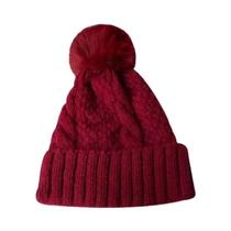 Gorro Unissex De Lã Quente Com Forro De Fleece, Cor Sólida, Estilo Versátil Para Outono E Inverno,