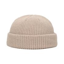 Gorro Unissex De Lã Quente De Inverno, Estilo Pescador, Curto, De Malha Com Punho, Boné Hip Hop