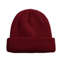 Gorro Unissex De Malha Canelada Estilo Pescador Marinheiro Curto Para Outono Inverno