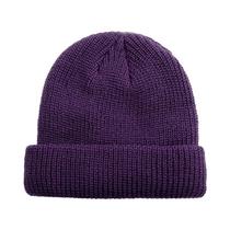Gorro Unissex De Malha Canelada Estilo Pescador Marinheiro Curto Para Outono Inverno