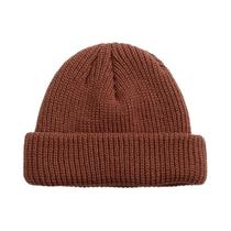 Gorro Unissex De Malha Canelada Estilo Pescador Marinheiro Curto Para Outono Inverno