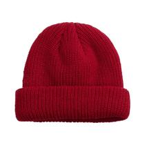 Gorro Unissex De Malha Canelada Estilo Pescador Marinheiro Curto Para Outono Inverno