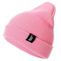 Gorro Unissex De Malha Cor Sólida Hip-Hop Skullies