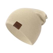 Gorro Unissex De Malha Macia E Quente, Casual, Elegante, Liso, Para Uso Diário, Para Homens E
