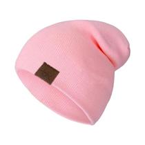 Gorro Unissex De Malha Macia E Quente, Casual, Elegante, Liso, Para Uso Diário, Para Homens E