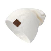 Gorro Unissex De Malha Macia E Quente, Casual, Elegante, Liso, Para Uso Diário, Para Homens E