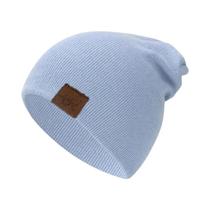 Gorro Unissex De Malha Macia E Quente, Casual, Elegante, Liso, Para Uso Diário, Para Homens E