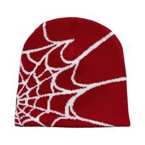 Gorro Unissex Quente Com Estampa De Teia De Aranha Para Uso Externo