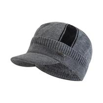 Gorro Unissex Quente De Inverno Com Forro De Pelúcia, Gorro De Malha Espesso Para Homens E Mulheres