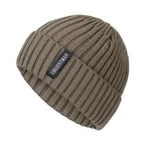 Gorro Unissex Quente De Inverno Com Forro De Pelúcia, Gorros Casuais De Malha Grossa Para Homens E