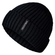 Gorro Unissex Quente De Inverno Com Forro De Pelúcia, Gorros Casuais De Malha Grossa Para Homens E