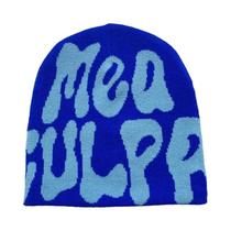 Gorro Unissex Y2K De Tricô Jacquard Quente Para Atividades Ao Ar Livre E Moda Para Homens E Mulheres