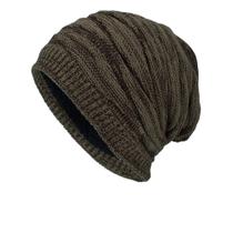 Gorro Wokex, tricotado, folgado, tamanho grande, café quente de inverno