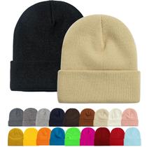 Gorro ZOORON, bonés de malha de inverno, chapéu de esqui macio, unissex, pacote com 1 e 2 Gorro ZOORON, bonés de malha de inverno, chapéu de esqui macio, unissex, pacote com 1 e 2
