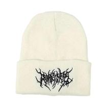 Gorros De Inverno Unissex Quentes, Estilo Gótico Punk, Toucas De Malha 100% Acrílico, Moda Gorros De Inverno Unissex Quentes, Estilo Gótico Punk, Toucas De Malha 100% Acrílico, Moda
