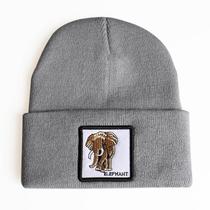 Gorros quentes de inverno da Elephants, tricotados, desleixados, com algemas