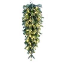Gota de lágrima artificial Vickerman de 36" abeto Douglas esmerilado con LED Gota de lágrima artificial Vickerman de 36" abeto Douglas esmerilado con LED