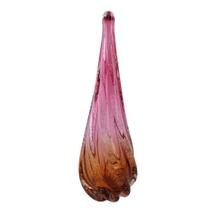 Gota Decorativa de Murano Grande - Laradore Rosa e Âmbar Gota Decorativa de Murano Grande - Laradore Rosa e Âmbar
