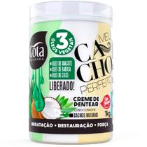 Gota Dourada Tratamento Creme Pentear Óleo Abacate Babosa Coco Meu Cacho Perfeito 1Kg