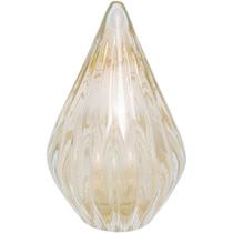 Gota em Murano Lille G Cristal Transparente e Ouro Cristais Labone