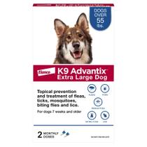 Gotas antipulgas K9 Advantix para cães com mais de 25 kg 2 tratamentos Gotas antipulgas K9 Advantix para cães com mais de 25 kg 2 tratamentos
