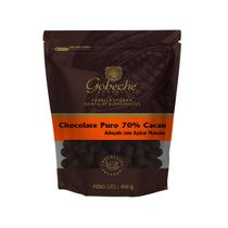 Gotas Chocolate 70% Cacau Gobeche - Adoçado com Açúcar Mascavo - 400g