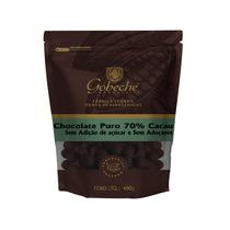 Gotas Chocolate 70% Cacau Gobeche - zero açúcar e adoçantes com tâmara - 400g