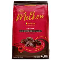 Gotas Chocolate Belga Meio Amargo Melken 52% Cacau 400g - Harald