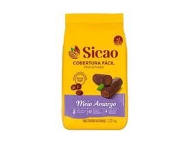 Gotas Chocolate Cobertura Fácil Meio Amargo 1,01kg - Sicao