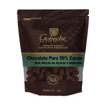 Gotas Chocolate Puro 50% Cacau Gobeche - Sem Adição de Açúcar e Adoçante - 400g Gotas Chocolate Puro 50% Cacau Gobeche - Sem Adição de Açúcar e Adoçante - 400g