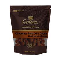 Gotas Chocolate Puro 54% Cacau Gobeche - Adoçado com Açúcar Demerara- 400g Gotas Chocolate Puro 54% Cacau Gobeche - Adoçado com Açúcar Demerara- 400g