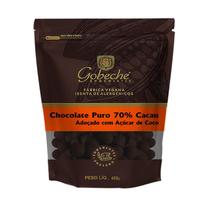 Gotas Chocolate Puro 70% Cacau Gobeche - Adoçado com Açúcar de Coco - 400g Gotas Chocolate Puro 70% Cacau Gobeche - Adoçado com Açúcar de Coco - 400g