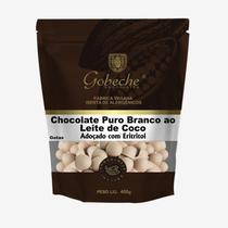 Gotas Chocolate Puro Branco ao Leite de Coco Adoçado com Eritritol - 400g