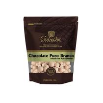 Gotas Chocolate Puro Branco Gobeche - Adoçado com Açúcar Demerara- 90g