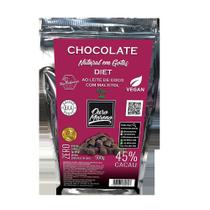 Gotas de Chocolate 45% Cacau ao Leite de Coco Diet - pacote de 500g