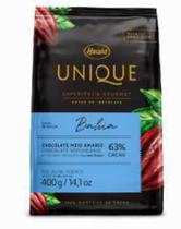 Gotas de chocolate meio amargo bahia 63% cacau unique 400g - harald