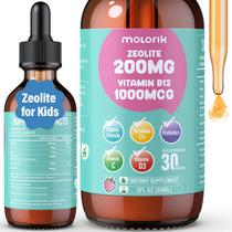 Gotas de Detox Zeolite Molorik - 200mg com Vitamina B12 (1000mcg)