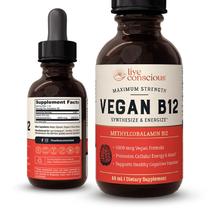 Gotas de líquido sublingual vegano de vitamina B12 Live Conscious