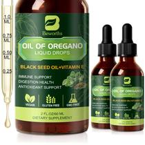 Gotas de Óleo de Orégano B BEWORTHS 2x60ml Óleo de Cominho Preto Vitamina E Gotas de Óleo de Orégano B BEWORTHS 2x60ml Óleo de Cominho Preto Vitamina E