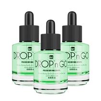 Gotas de unhas de secagem rápida Duri Cosmetics Drop'n Go (pacote com 3)