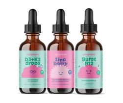 Gotas de Vitaminas JoySpring D3 K2 Zinc Baya de Saúco Complejo B