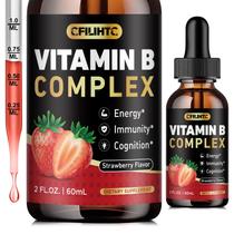 Gotas do complexo de vitamina B CFILHTC Metil B12 Morango 60ml
