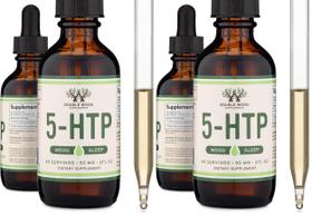 Gotas Líquidas de 5-HTP Double Wood 50 mg 60 porções, pacote com 2 Gotas Líquidas de 5-HTP Double Wood 50 mg 60 porções, pacote com 2