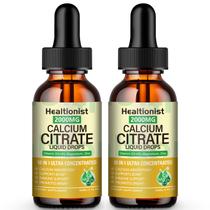Gotas Líquidas de Citrato de Cálcio Healtionist 2x60ml Gotas Líquidas de Citrato de Cálcio Healtionist 2x60ml